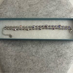 TOUCHSTONE CRYSTAL by Swarovski, Crystal Aurore Boreale Glam Bracelet, NEW.